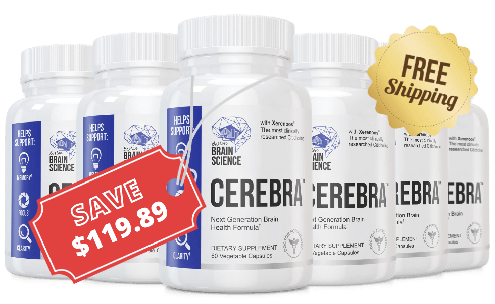 Six bottles of Cerebra